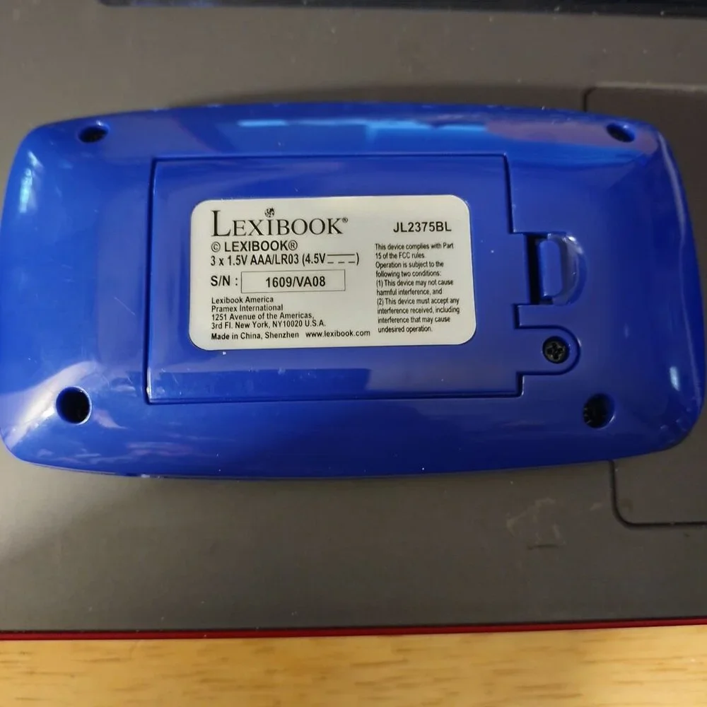🎉HP🎉LEXIBOOK COMPACT CYBER ARCADE-COLOR: BLUE-NEW